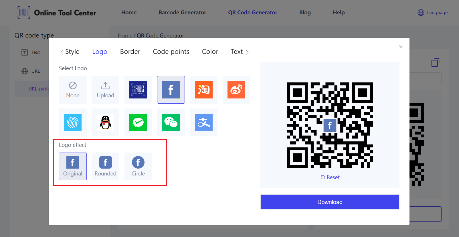 Facebook QR code generator met logos.png