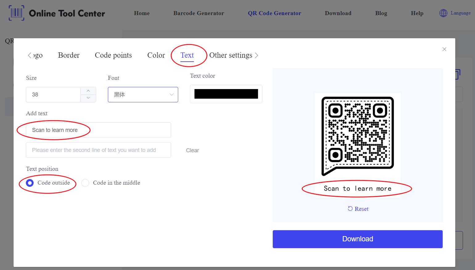 Maak QR code aan met een call to action.png