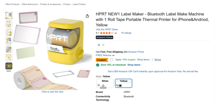 Amazon vermelding titel