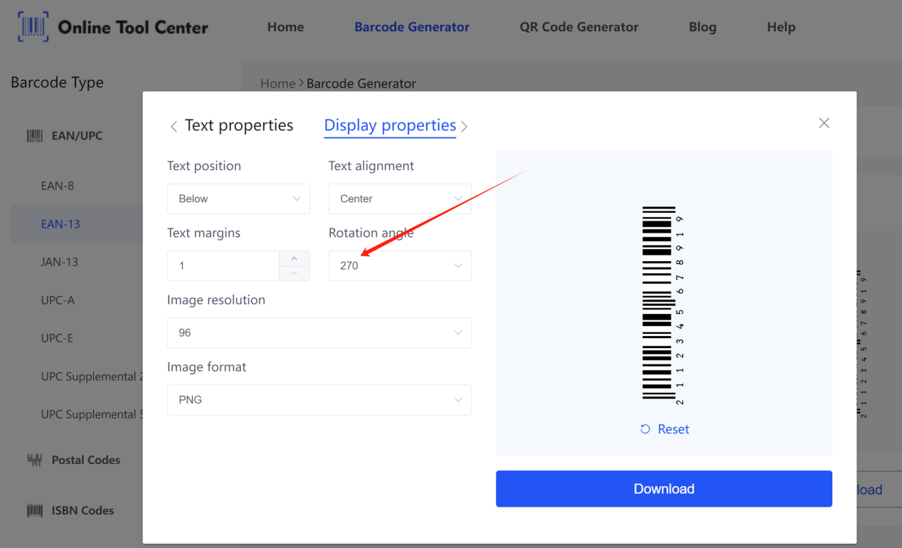 verticale barcode.png genereren