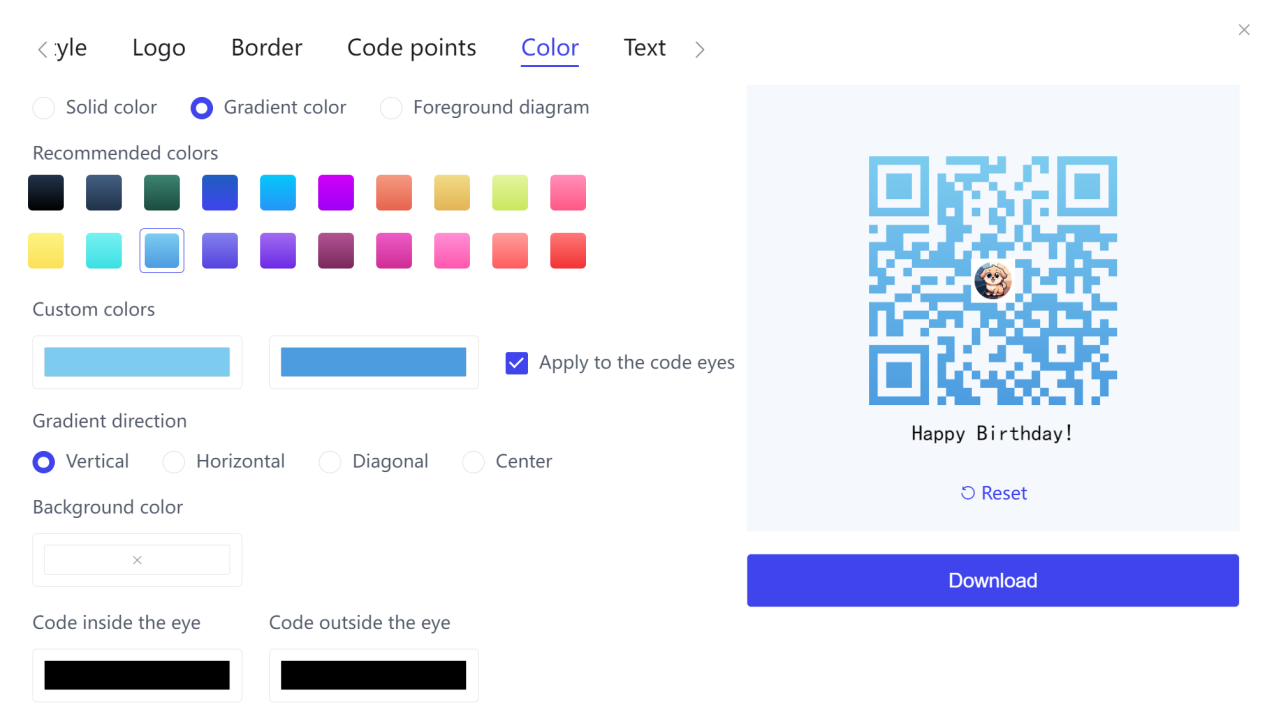 De Barcode Settings.png aanpassen