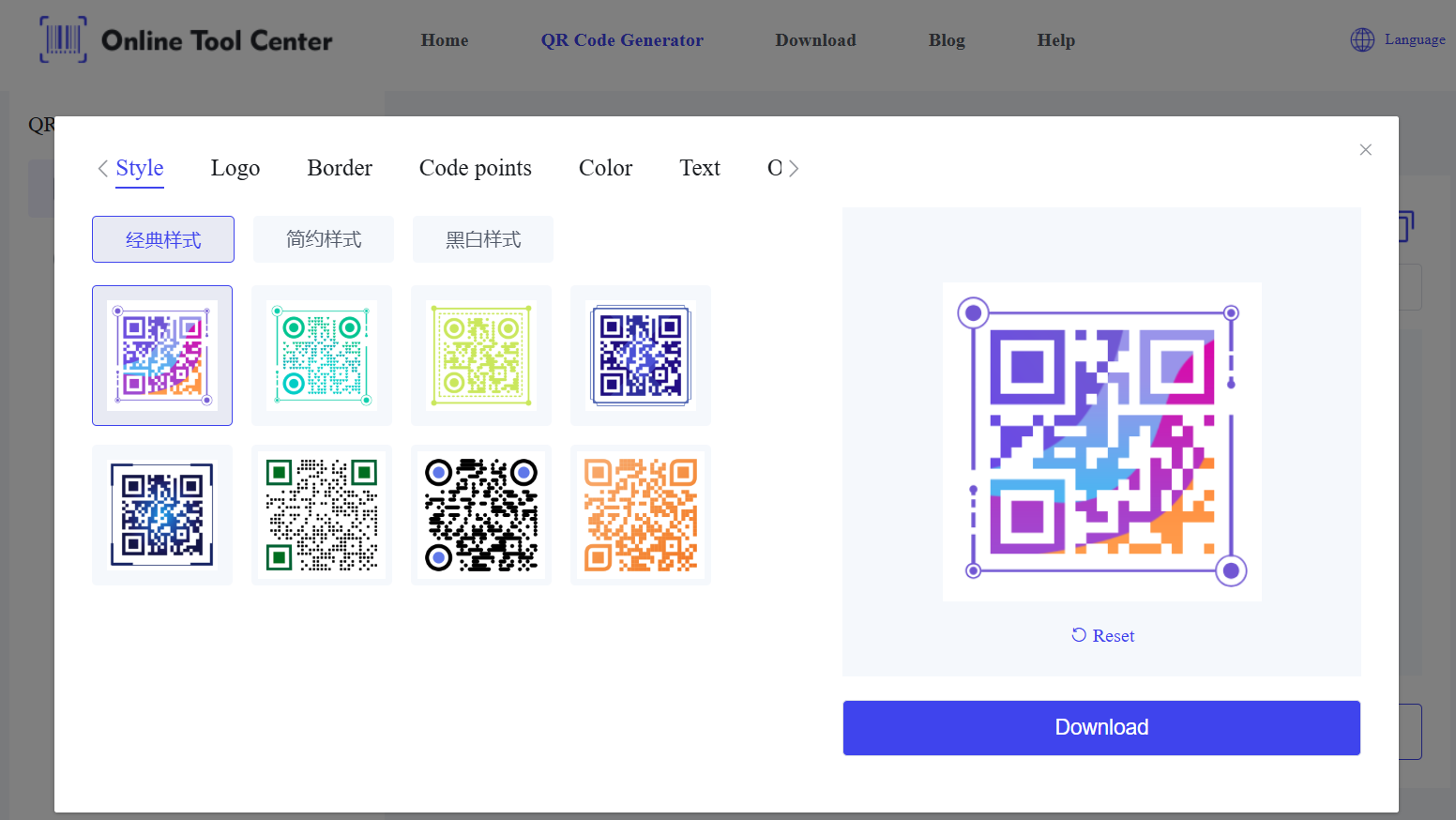 aangepaste qr-code