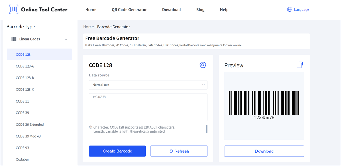 online barcode generator