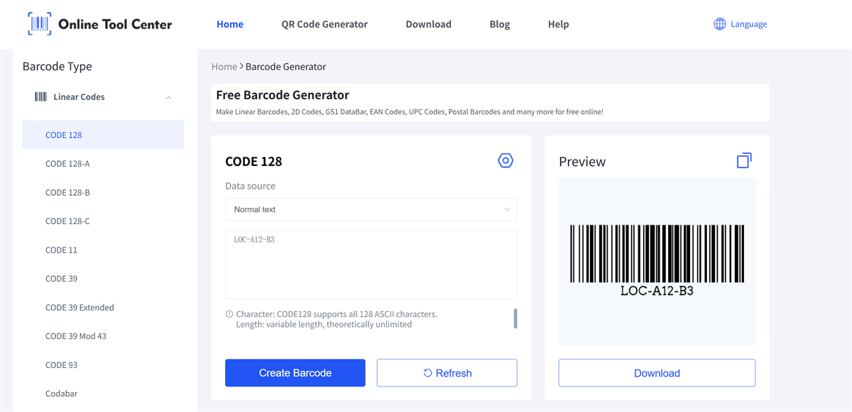 gratis barcodegenerator