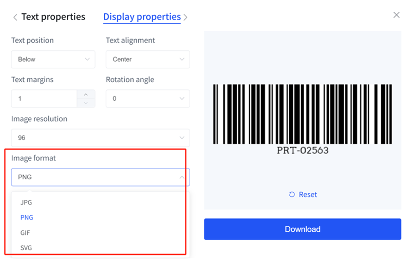 barcode formaat