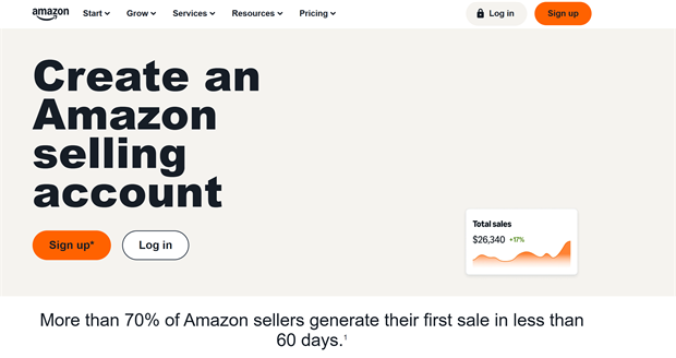 Amazon verkoper account
