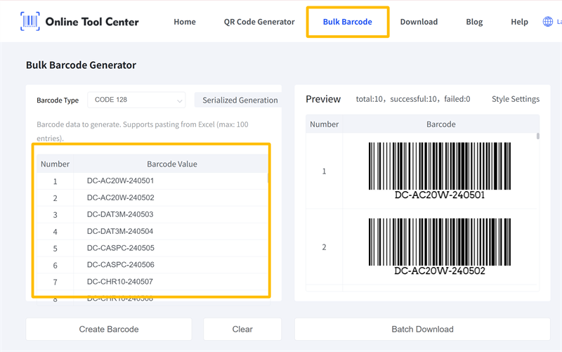 bulk barcode generator bulk barcode generator