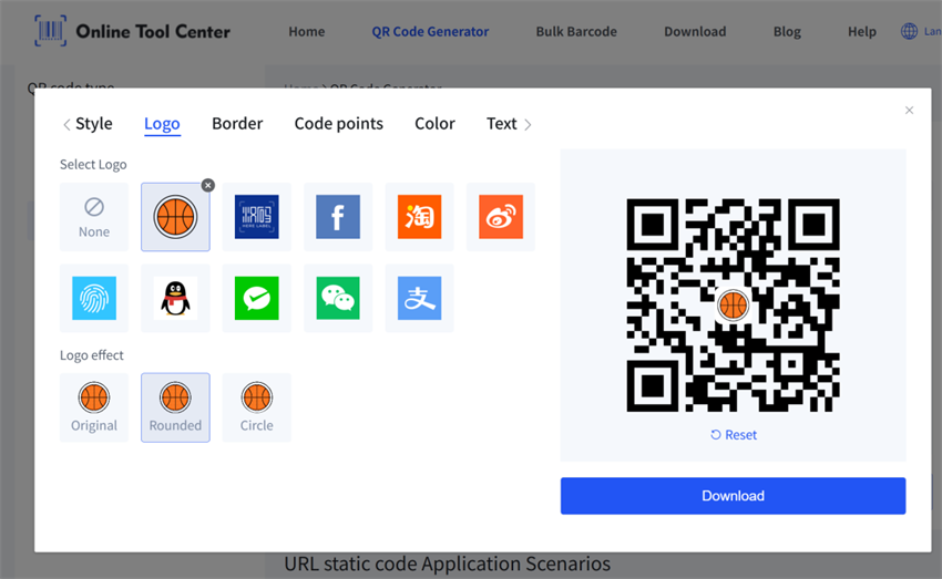 erate aangepaste basketbal qr code