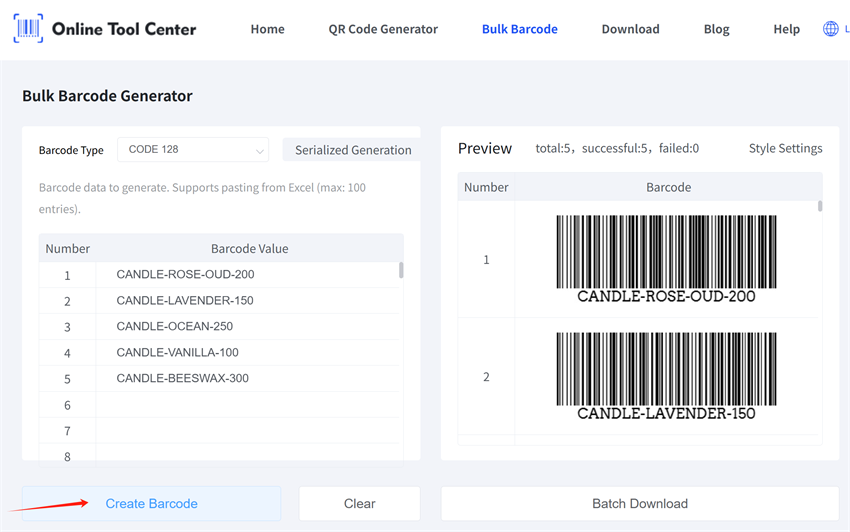 bulk generate soap product barcodes bulk genereren zeep product barcodes