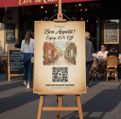 restaurant promotie qr code
