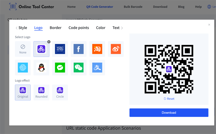 maken aangepaste qr code met logo
