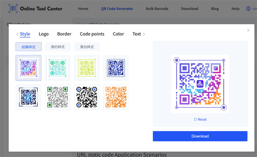 aangepaste qr code stijl