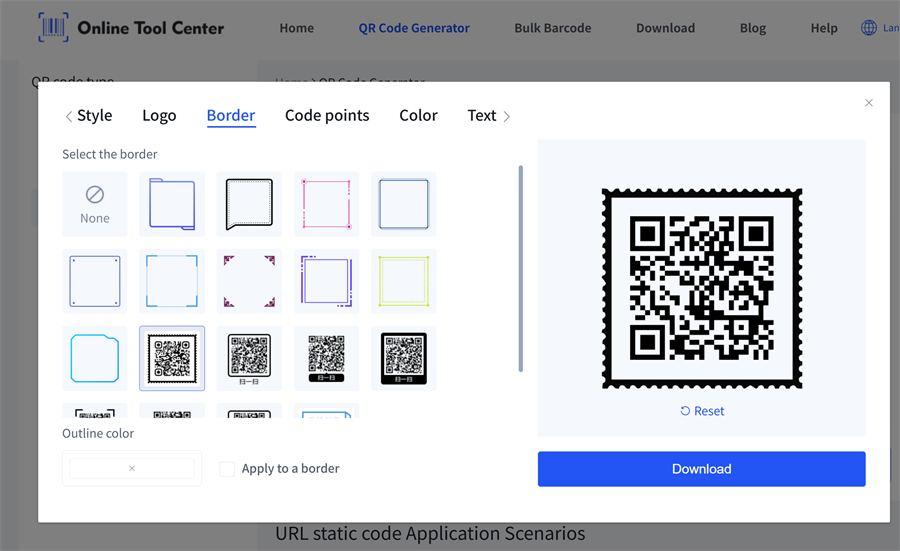 add frame for qr code frame toevoegen voor qr code