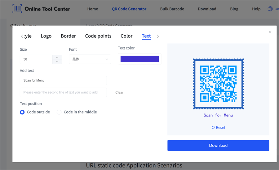 aangepaste qr code