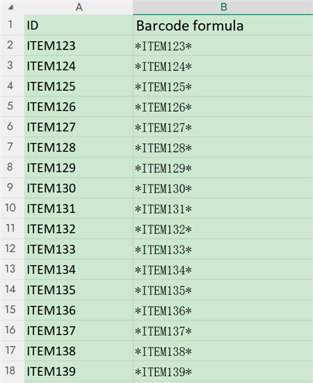 actief id excel