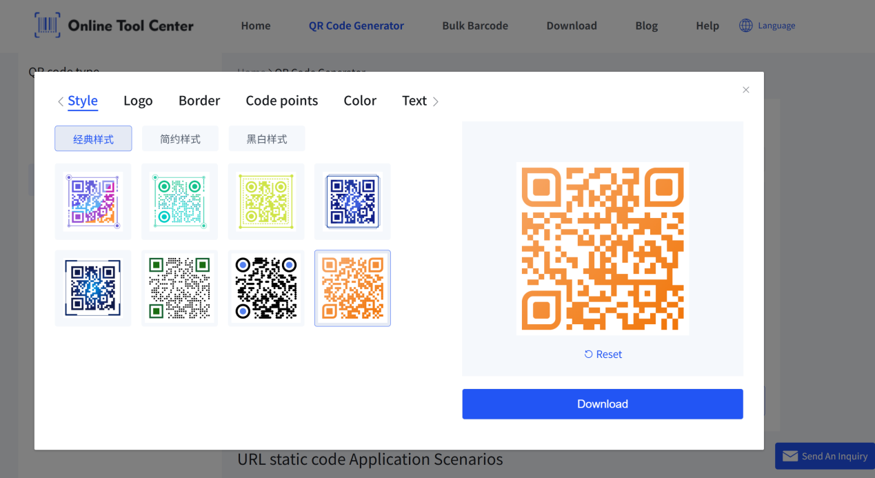 aangepaste qr code