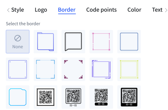 qr code borders qr code grenzen