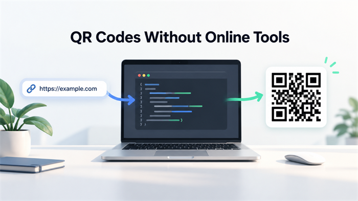 Create a QR Code without online tools Maak een QR Code zonder online tools